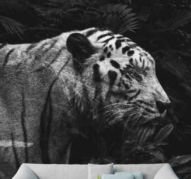 Fototapete Tiere majestätischer weißer tiger - TenStickers