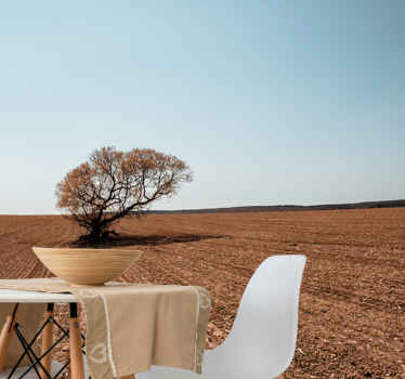 Single tree in the desert Wall Mural - TenStickers