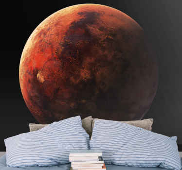 Red Mars planet 3D Wall Mural - TenStickers