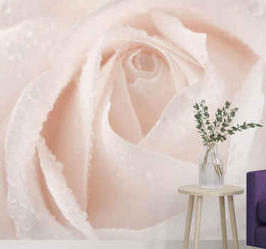Delicate White Blossom wall mural roses - TenStickers
