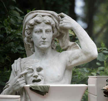 Græske statuer æstetisk kunst fototapet - TenStickers