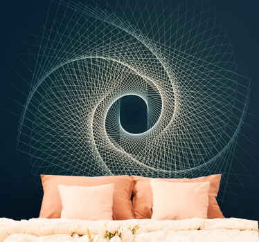 Linii abstracte pe fototapetmurale în căsătorie în spirală - TenStickers