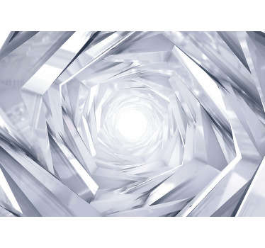 It’s time for you and your home to join the 21st century with this amazing white 3D wall mural. Worldwide delivery available!