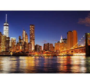 Beautiful image in a New York City photo mural. It will look great in your home, it is of first quality, with a matte finish to avoid reflections.