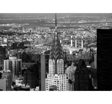 This beautiful New York photo mural comes in gorgeous black and white. Application is an easy task, with instructions included.