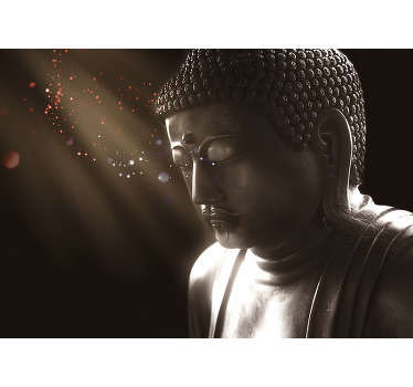 Get into the zone with this superb meditating buddha wall mural.  Designed to instill peace  within, this beautiful image will be perfect in bedrooms!