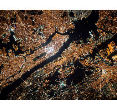 A gorgeous New York wall mural of Manhattan from above. Application couldn't be easier, and prices couldn't get any cheaper