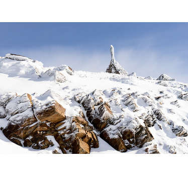 Apaixone-se pelo topo das montanhas nevadas da Serra Nevada com este mural de parede decorativo de montanhas.