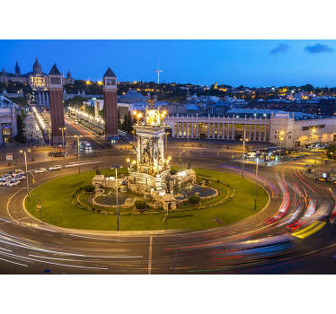 Incredible photomural of Barcelona for living room or double room with which you will be able to give a new atmosphere to your house and enjoy it.