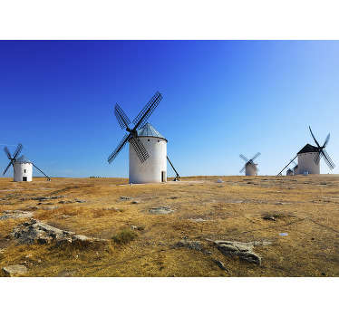 Original photomural of Spanish rural landscape with which you will enjoy incredible views of the fields of La Mancha to renew your decoration.