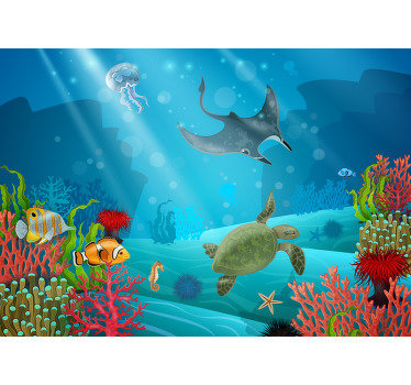 This large wall mural can be ordered in any size, and will make every wall of the house special, Let your child also this!