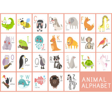 Animal murals for nursery - TenStickers