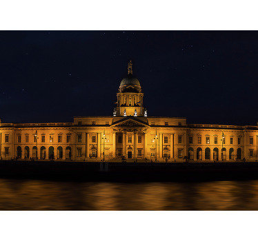 Dublin House at Night City wall mural - TenStickers
