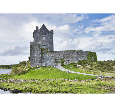 Old irish dunguaire castle City wall mural - TenStickers