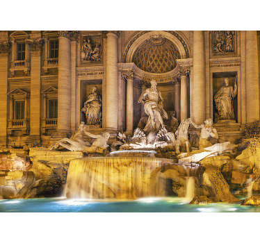 Trevi fontein Steden fotobehang - TenStickers