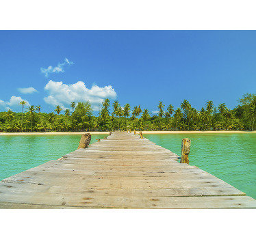 Fototapeta tropikalna widok na morze - TenStickers