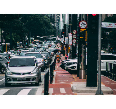 Fotomural decorativo Avenida Brasileira - TenStickers