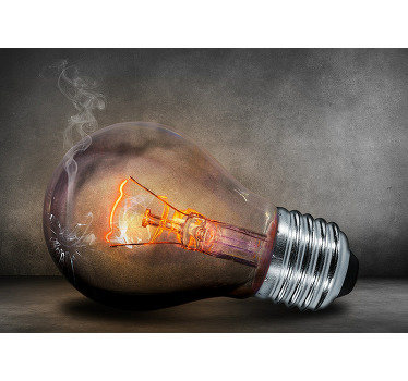 3d效果墙壁画 破碎的照明 - TenStickers