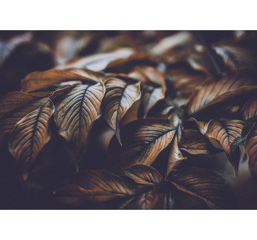 Zlatni listovi priroda zidni mural - TenStickers