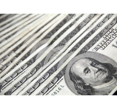 100 Dollars Bank Notes photo wall mural - TenStickers