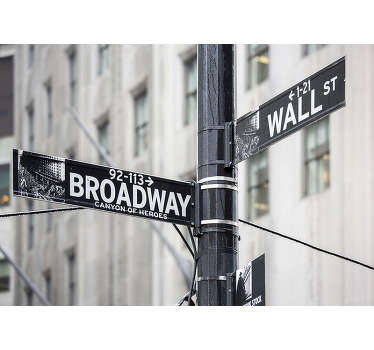 Broadway Sign New York wall mural - TenStickers