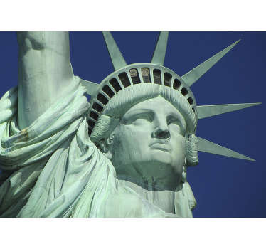 Fototapeta miasto statua wolności - TenStickers