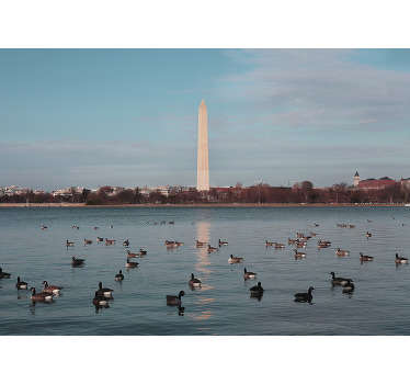 华盛顿纪念碑墙壁画 - TenStickers