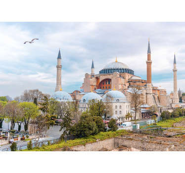 Ayasofya şehir duvar resmi - TenStickers