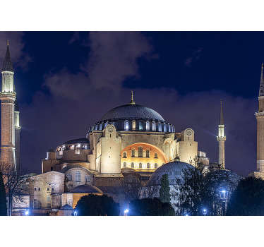 Ayasofya geceleri duvar resmi - TenStickers