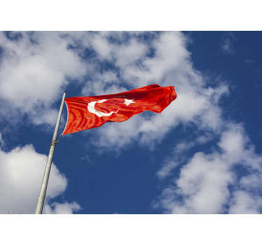 Türk bayrağı fotoğraf duvar resmi - TenStickers
