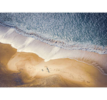 Fotomural de parede do mar praia vista do céu  - TenStickers
