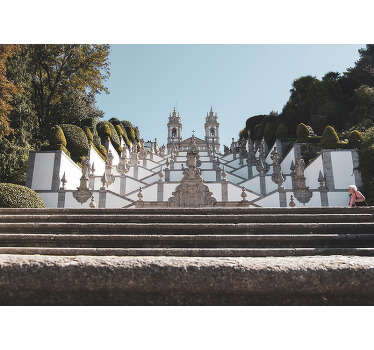 Mural de parede decorativo do Bom Jesus do Monte - TenStickers