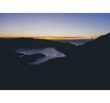 Mural de parede Lago de fogo ao amanhecer - TenStickers