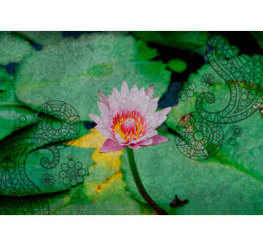 Fotomural flores estilo paisley árabe - TenVinilo
