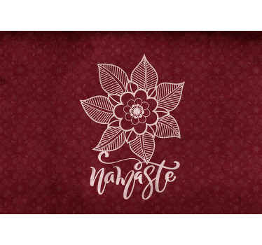 Beautiful paisley flowers wall mural - TenStickers