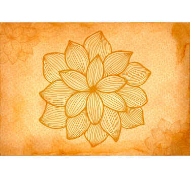 Blommor flock paisley blommönster - Tenstickers