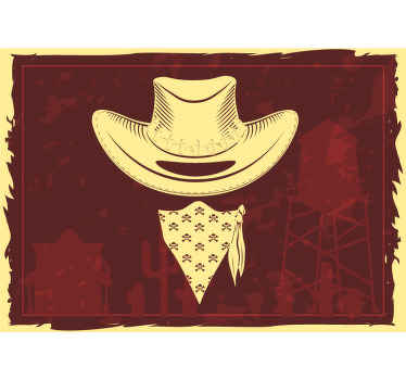 Fotomural infantil elementos vaqueros - TenVinilo