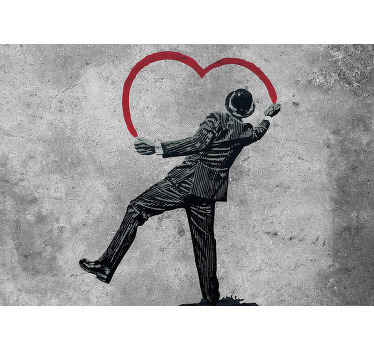 Projeto fotomural vinílico da parede da arte urbana do trabalho de arte do graffiti banky. Um produtoimpressionante para os amantes da arte de rua. Este produto é feito de alta qualidade.