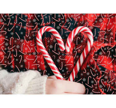 Slik jule lounge foto tapet - TenStickers