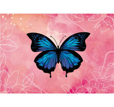 Beautiful butterflies wall mural to change the space of a room in an original way. The design would help you get the fairy butterfly fantasy you want.