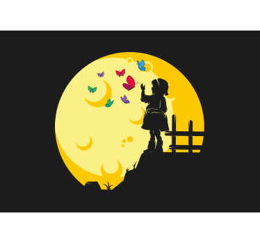 Fjärilar flyger för barn fototapeter - Tenstickers