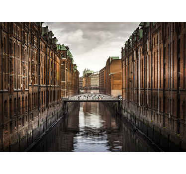 Fototapete Berlin blick auf den historischen kanal - TenStickers