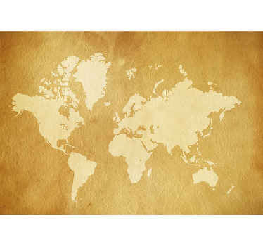 Have a look at this vintage wall witha a high quality image of the world map. Perfect as your bedroom or living room decoration. Free delivery!