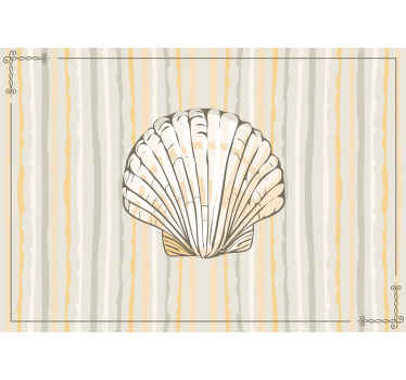 Ostale zidne freske cvjetni dizajn morskih školjki - TenStickers