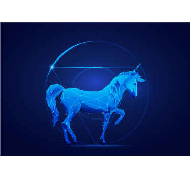 홀로그램 유니콘 어린이 벽화 - TenStickers