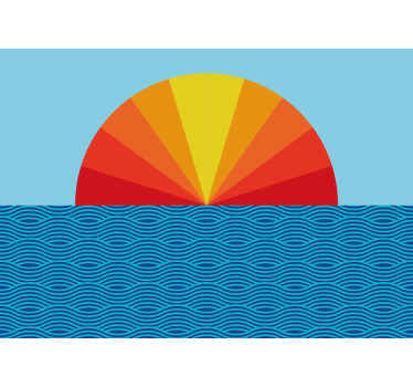 Fototapeta krajobraz promienny projekt horyzontu - TenStickers