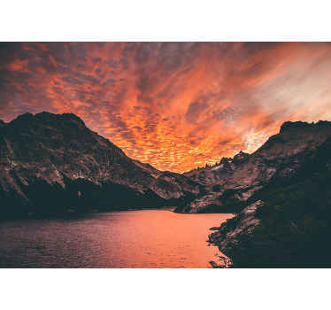 Iso auringonlaskun erämaa valokuvatapetti luonto - Tenstickers