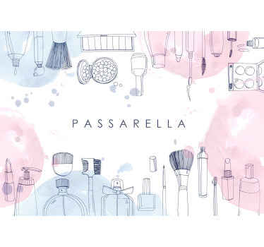 beauty background personalised  wall mural - TenStickers