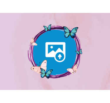 Barevné motýly foto vlastní fototapeta - TenStickers