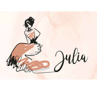 Personalised Fashion Teenage Wall Murals - TenStickers